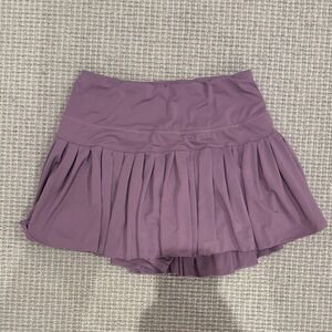 Goldhinge Purple Pleated Skirt